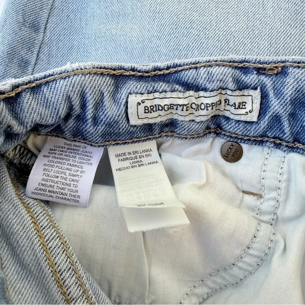 Woman’s Lucky Brand🍀Denim Jeans Bridgette Cropped Flare Size 6/28​ - Picture 7 of 12